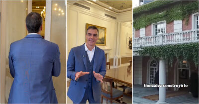 Copertina di “Vi mostro il palazzo del governo”, il video di Pedro Sanchez diventa virale: così il premier spagnolo vuole conquistare i giovani