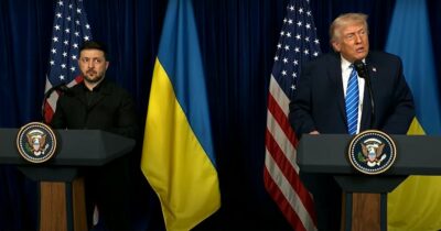 Copertina di Trump dopo il vertice a Mar-a-Lago: "Fantastico incontro con Zelensky, molti progressi". Il presidente ucraino: "Piano di pace concordato al 90%"