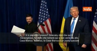 Copertina di Trump ai cronisti: “Vi è piaciuto il pranzo? Zelensky dice che qui si mangia meglio rispetto alla Casa Bianca”