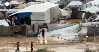 Copertina di Gaza è di nuovo sott’acqua, allagato il campo profughi dei palestinesi sfollati – Video