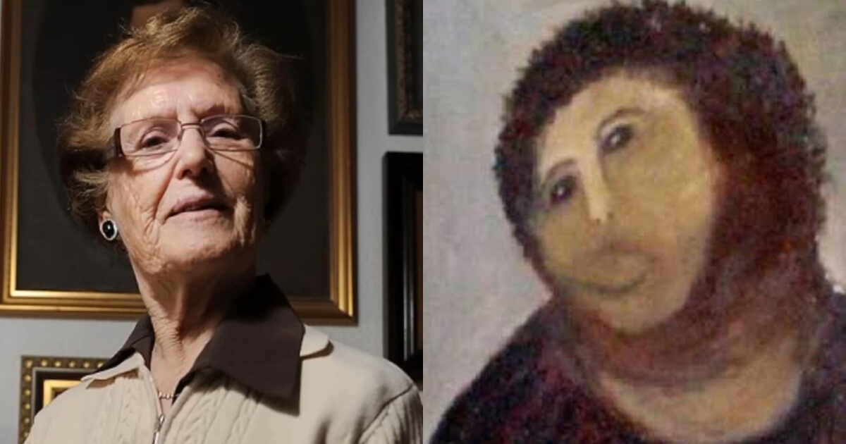 Fu travolta dalle critiche per il restauro dell’opera ‘Ecce Homo’ ed ebbe attacchi d’ansia e depressione: morta a 94 anni Cecilia Giménez