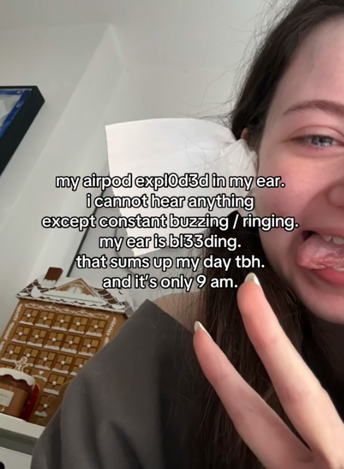 “Gli auricolari sono esplosi nel mio orecchio. Sto sanguinando e sento solo un ronzio”: il video virale di una ragazza su Tiktok