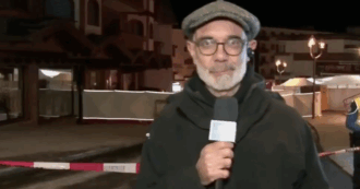 “Vi prego di scusarmi, adesso riprendo”: l’inviato del TgLa7 Guy Chiappaventi si commuove per le vittime della tragedia di Crans-Montana – IL VIDEO