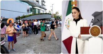 Copertina di Terremoto di magnitudo 6.5 in Messico. Paura anche nella capitale, la presidente Sheinbaum interrompe il punto stampa