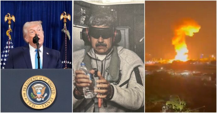 Trump bombarda il Venezuela e fa catturare Maduro: “Ora gli Usa saranno coinvolti nel petrolio di Caracas”. E parla di successione: “Governeremo il Paese fino a una transizione sicura”