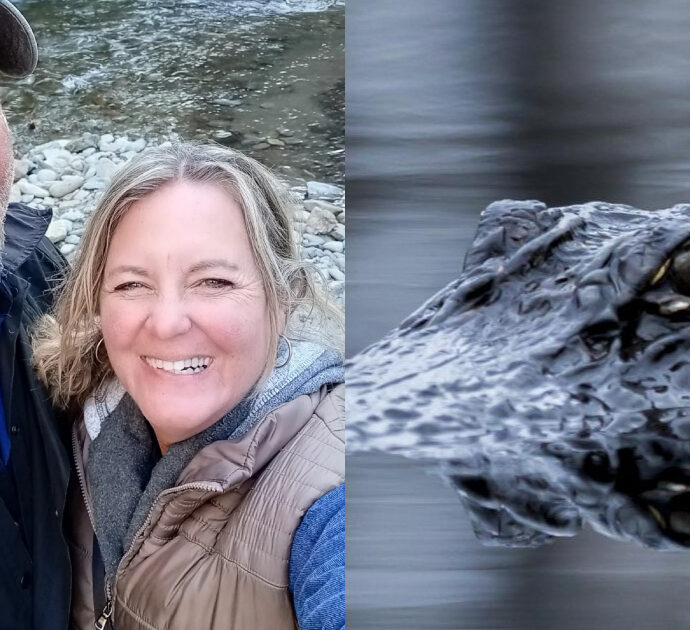 Donna sbranata da un coccodrillo dopo essere caduta dalla canoa. Il marito: “Ho provato a liberarla ma l’alligatore l’ha trascinata sott’acqua”