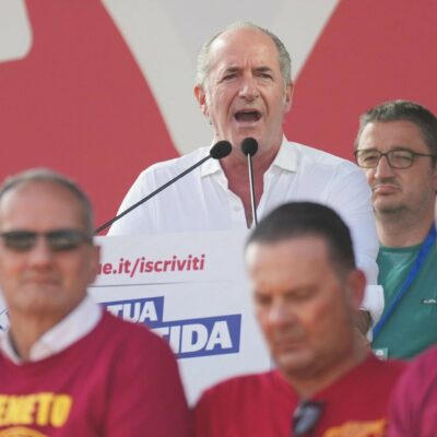 Copertina di Il manifesto di Zaia. Il Doge in campo, ma la Lega  lo snobba