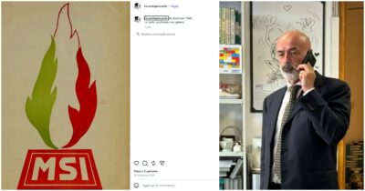 Copertina di Il vicedirettore di Rai Sport posta la fiamma tricolore del Movimento sociale: è polemica. Pd e M5s: “Si dimetta”