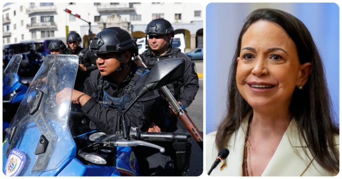 Venezuela, Caracas si blinda: tank militari e posti di blocco nelle strade. Machado: “Voglio dare il mio premio Nobel a Trump”