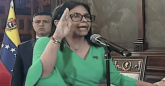 Copertina di Venezuela, il giuramento di Delcy Rodriguez come presidente ad interim davanti al Parlamento