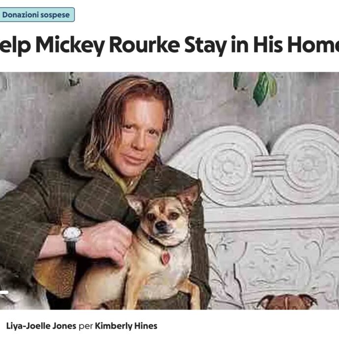 “La raccolta fondi per pagare il mio affitto arretrato è imbarazzante oltre che umiliante”: Mickey Rourke ci ripensa? Intanto sono stati raccolti 102mila di dollari