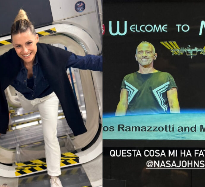 “Sono emozionatissima”: Michelle Hunziker di nuovo insieme con Eros Ramazzotti per un tour privato alla Nasa