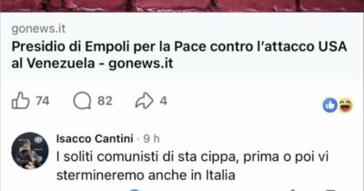 Copertina di Meloni prenda le distanze dal coordinatore Cantini che parla di ‘sterminio’