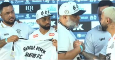 Copertina di Choc Gabigol, i tifosi del Santos irrompono in conferenza stampa: lui ride, ma dopo le loro parole cambia espressione
