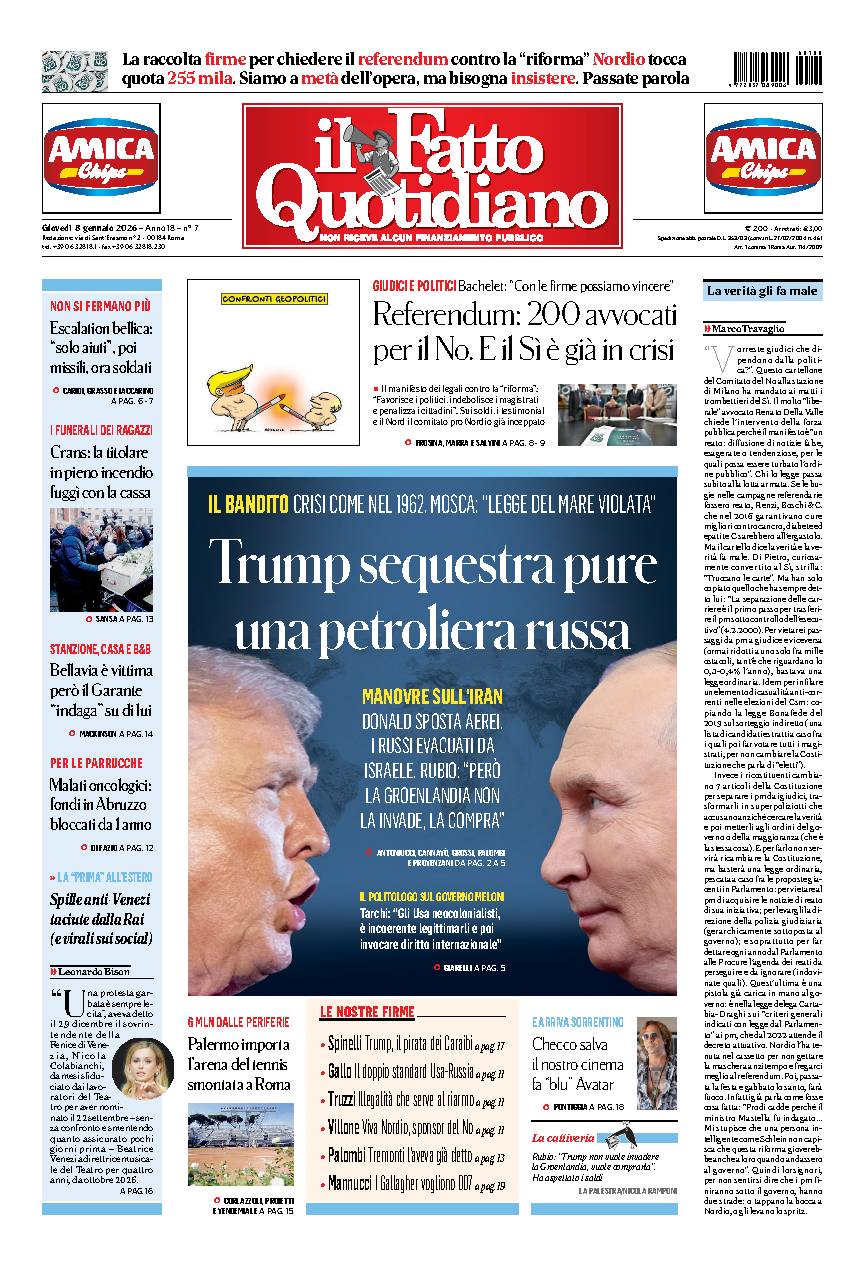 Copia del giorno de Il Fatto Quotidiano
