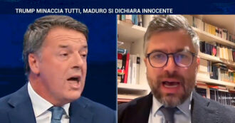 Copertina di Renzi sbotta con Feltri: “Non accetto lezioni di diritto internazionale da chi è sul divanino dopo l’après-ski”. Su La7