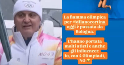 Copertina di L’Uomo Gatto porta la fiamma olimpica di Milano-Cortina 2026 e scoppia la polemica tra gli atleti: perché è stato scelto?