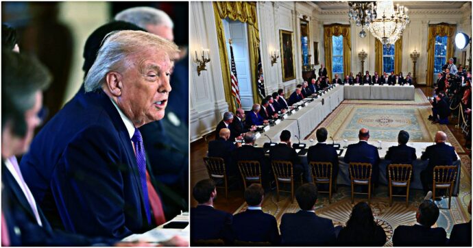 Copertina di Trump incontra le compagnie petrolifere: “Usa decideranno chi potrà lavorare in Venezuela”. C’è anche Descalzi: “Eni pronta a investire”