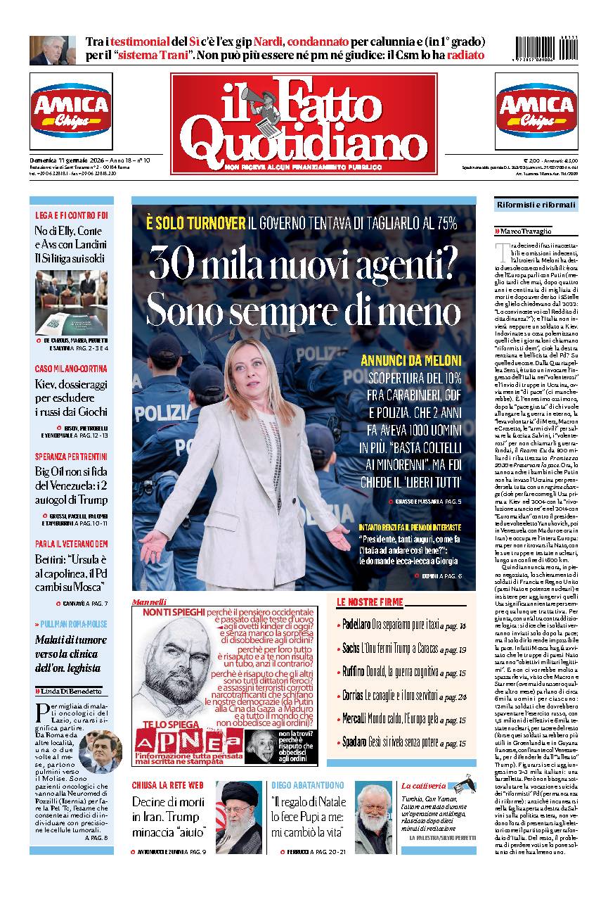 Copia del giorno de Il Fatto Quotidiano