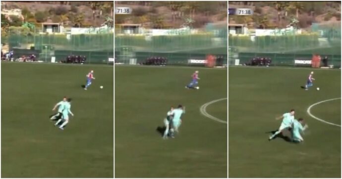 Choc in Svizzera, calciatore impazzisce e aggredisce un compagno: “Stai zitto, piccolo basta**o” – Video