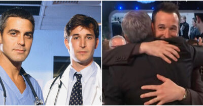 Copertina di Golden Globe 2026, George Clooney e Noah Wyle si abbracciano e i fan della serie tv cult “E.R. – Medici in prima linea” impazziscono per la réunion – IL VIDEO
