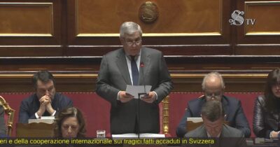 Copertina di Crans-Montana, Tajani in Senato: “Negligenza evidente agli occhi di tutti, giusto che l’Italia si costituisca parte civile”