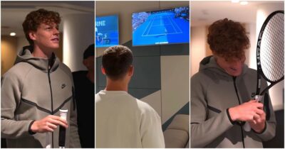 Copertina di Sinner scherza su Vagnozzi al Million Dollar 1 Point Slam: le battute sul suo coach diventano un video virale