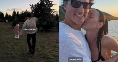 Copertina di Katy Perry pubblica le foto delle vacanze con l’ex Orlando Bloom e il nuovo compagno Justin Trudeau nello stesso post di Instagram. I fan in delirio: “Che diva”