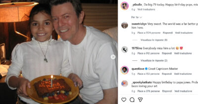 Copertina di David Bowie, la figlia posta una foto con lui: così vediamo la persona oltre il personaggio