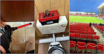 Copertina di Si veste da idraulico e finge di riparare i bagni: il trucco del tifoso che è riuscito a entrare gratis allo stadio | Domeniche Bestiali