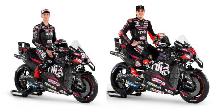 Aprilia svela la nuova moto di Bezzecchi e Martin: nella livrea 2026 compare il leone alato – Foto
