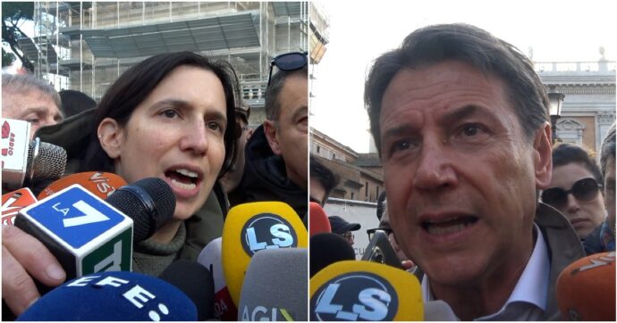 Copertina di Iran, le opposizioni in piazza con esuli e attivisti. Schlein: “Autodeterminazione del popolo”. Conte: “No azioni militari fuori dal diritto”