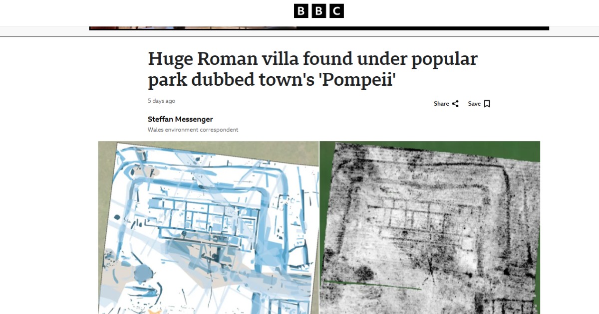 La “Pompei gallese”? In realtà è una villa romana ma è una “scoperta straordinaria”