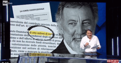 Copertina di “Barbareschi dovrebbe restituire quegli 8 milioni al ministero della Cultura che glieli ha anche chiesti”: Ranucci risponde alle accuse, poi passa la linea al conduttore