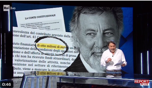“Barbareschi dovrebbe restituire quegli 8 milioni di euro al Ministero della Cultura che glieli ha anche chiesti”: Ranucci affonda, poi passa la linea al conduttore