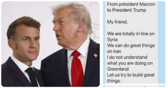 Trump minaccia Macron: “Applicherò dazi del 200% sui suoi vini”. E pubblica un suo messaggio privato. Parigi: “Inaccettabile”