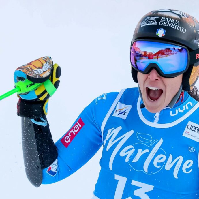 Brignone (da) Gigante: dopo dieci mesi dall’infortunio torna in pista ed è sesta