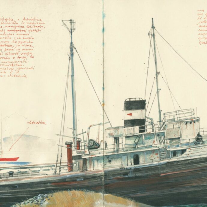 “Ascolto le onde e poi  racconto la bellezza sull’orlo del naufragio’’: Stefano Faravelli, il più grande artista italiano di carnet de voyage