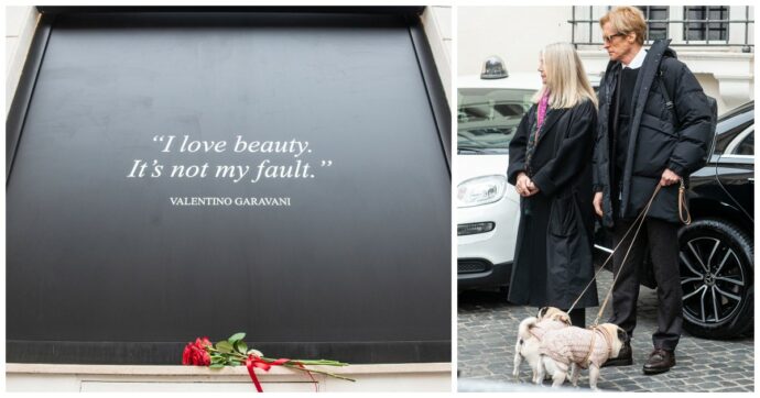 La camera ardente di Valentino Garavani a Roma | Il compagno Bruce Hoeksema: “Sono devastato”. A rendergli omaggio anche i suoi amati carlini