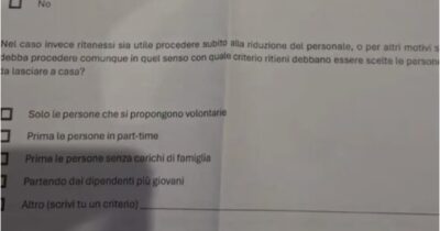 Copertina di “Chi vorresti licenziare?”. Il questionario ai dipendenti di un’azienda trevigiana. La Fiom: “Gioco crudele, indignati e sconcertati”