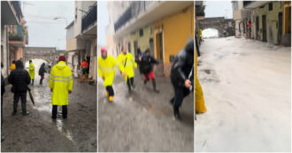 Copertina di Nubifragi in Sicilia, onda gigante invade il centro a Scaletta Zanclea: il video della fuga delle persone