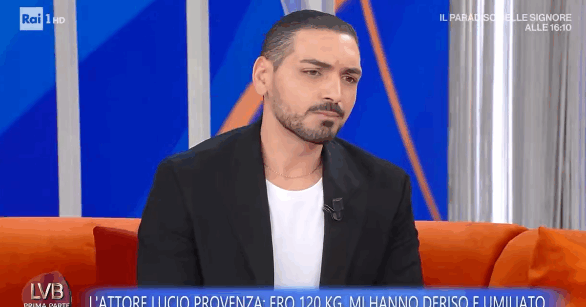 “Mi hanno deriso e umiliato. Sono diventato bulimico, mangiavo e vomitavo. Ho fatto brutti pensieri”: il racconto di Lucio Provenza a “La volta buona”