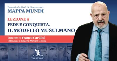 Copertina di Un libro, un corso: Mappa Mundi. La lezione di Franco Cardini: “Fede e conquista. Il modello musulmano”