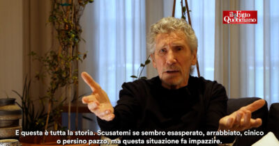 Copertina di Roger Waters in esclusiva al Fatto: “I governi europei ci stanno preparando alla guerra, Meloni è il vostro Mussolini” – Video