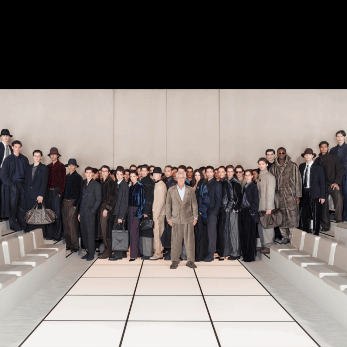 Il “nuovo” Armani senza Re Giorgio: Leo Dell’Orco firma la collezione Uomo “Cangiante”, tra giochi di luce e colore