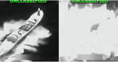 Copertina di Usa pubblicano il video del bombardamento di un’imbarcazione nel Pacifico: “Uccisi due narcotrafficanti”