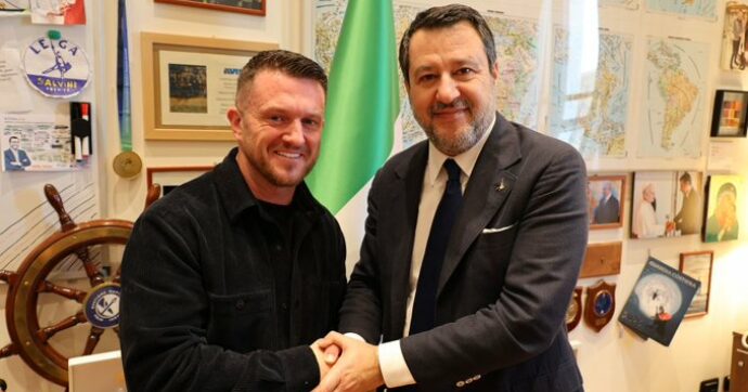 Cocaina, frodi, stalking e xefonobia: Salvini porta al ministero Tommy Robinson, star dei neofascisti inglesi
