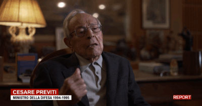 Copertina di Cesare Previti a Report: “Da ministro della Giustizia farei le stesse cose che sta facendo Nordio”. La clip in anteprima