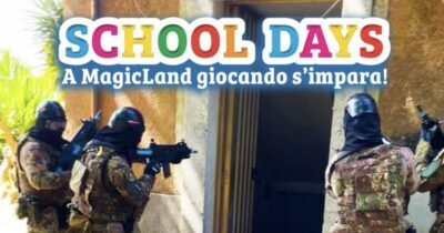 Copertina di Magicland, bambini a lezione di “Metodi di combattimento militare”: esplode l’indignazione social e sparisce la locandina