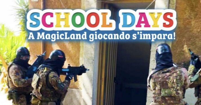 Magicland, bambini a lezione di “Metodi di combattimento militare”: esplode l’indignazione social e sparisce la locandina